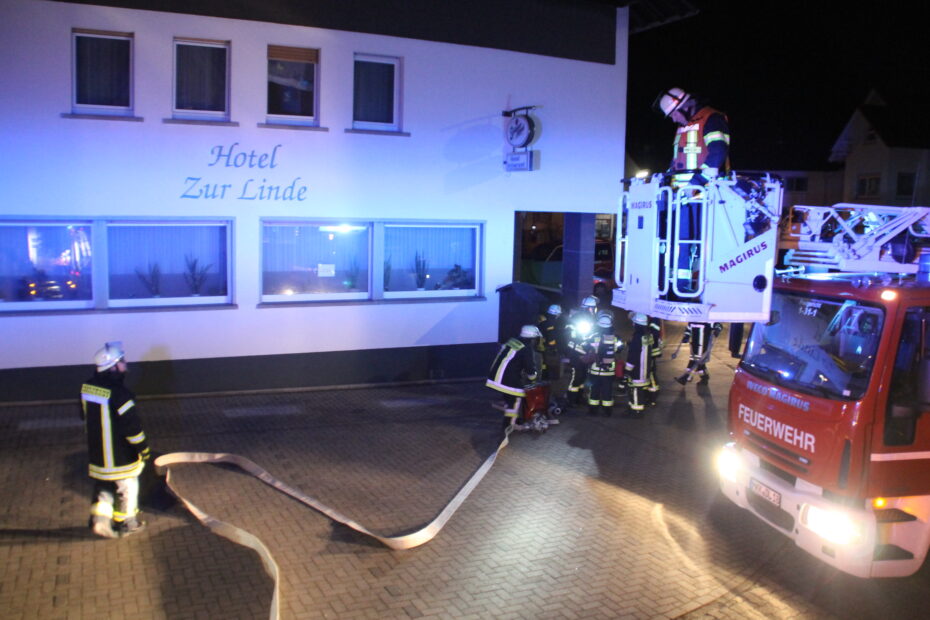 Einsatzübung im Hotel zur Linde